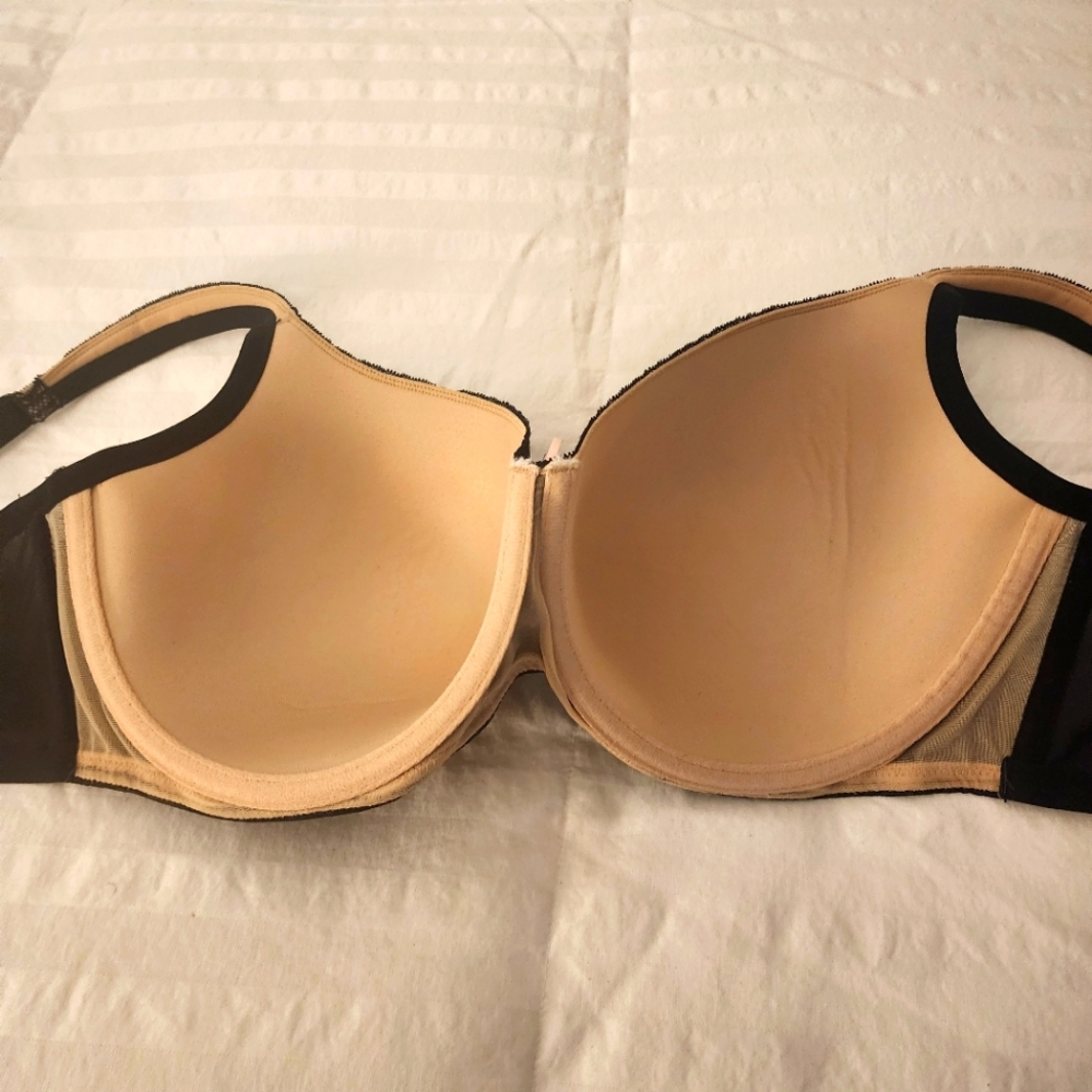 Cacique Nude Black Lace Bra